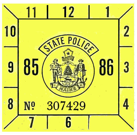 (image for) 1985-86 Maine Inspection Sticker